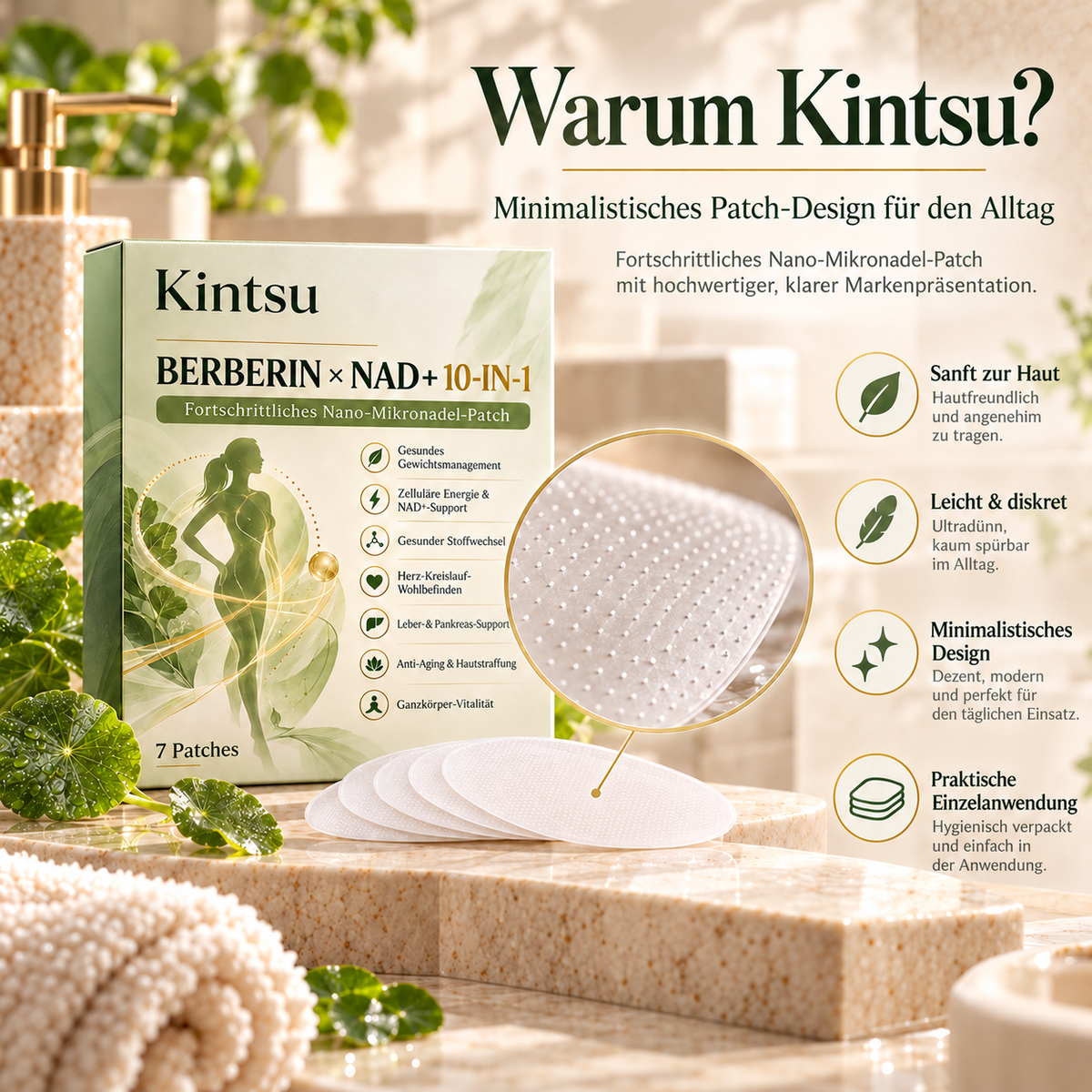 Kintsu 10-in-1 Mikro-Patch – diskretes Nano-Patch-Design