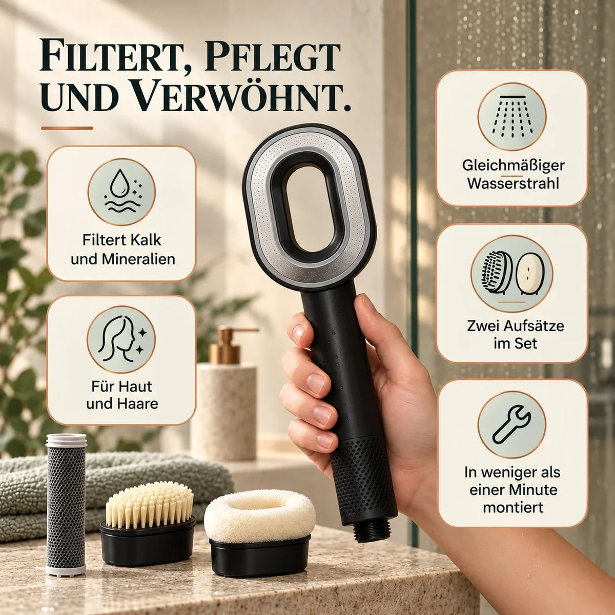 Filtert, pflegt und verwöhnt – Funktionen im Überblick
