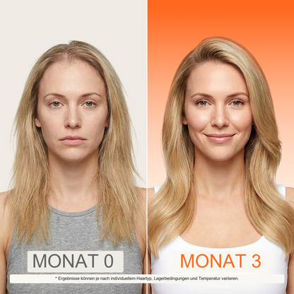 Originalvergleich mit deutschen Beschriftungen: Monat 0 und Monat 3
